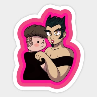 Teruteru and Nekomaru is the Word Sticker